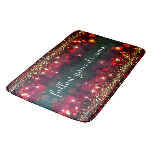 Tapete De Banheiro Siga seus sonhos, Sparkle Bath Mat.
