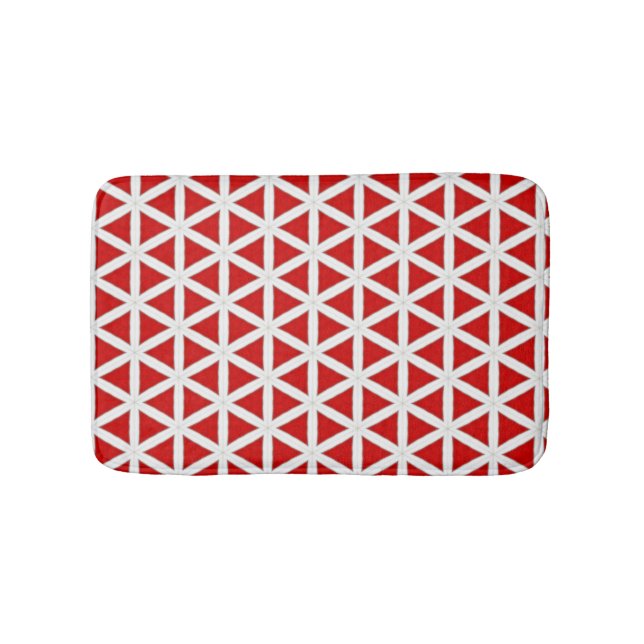 Tapete De Banheiro Signal Flux – Red & White Modern Design (frente)