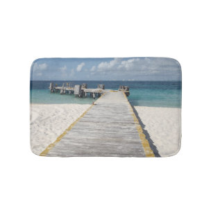Download Arte da parede do banheiro tematico da praia Desktop Wallpaper