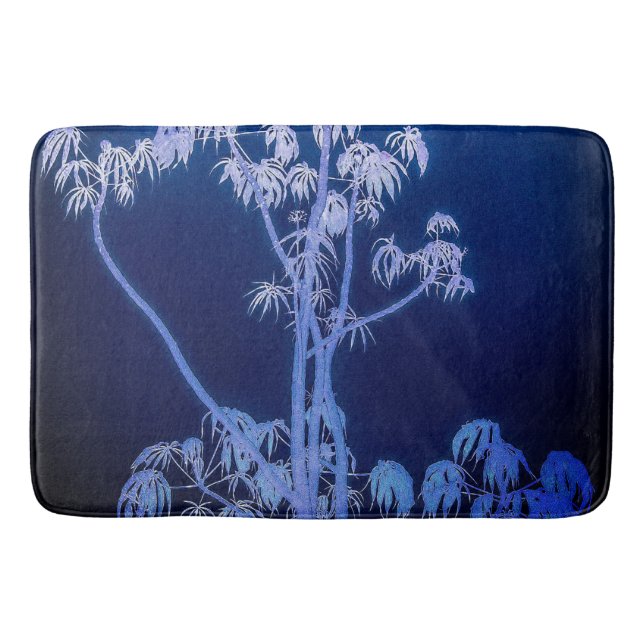 Tapete De Banheiro Silhouette em Royal Blues Bath Mat (Frente)