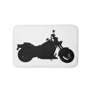 Tapete De Banheiro Silhueta da motocicleta