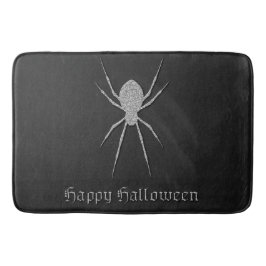 Tapete De Banheiro Silver Spider Halloween