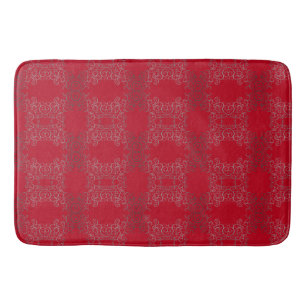 Tapete De Banheiro Silver Swirls Arabesque Bath Mat