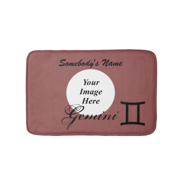 Tapete De Banheiro Símbolo Gemini Zodiac Padrão por Kenneth Yoncich (frente)