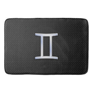 Tapete De Banheiro Símbolo Moderno De Cromo Como Gemini Zodiac