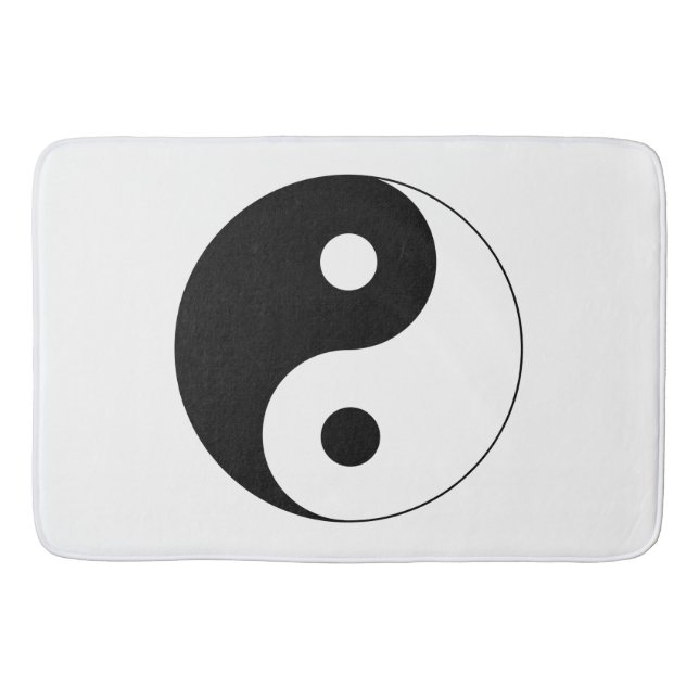 Tapete De Banheiro Símbolo Yin Yang Espiritual (Frente)