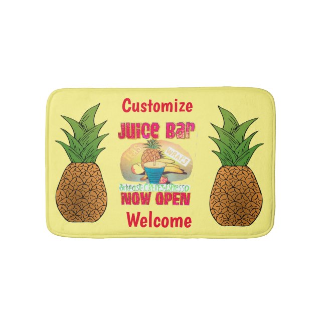 Tapete De Banheiro Sinal de Bar de suco Thunder_Cove (frente)