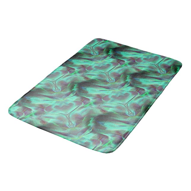 Tapete De Banheiro Sintonizador cortado, esverdeado a carbono (Angulado)