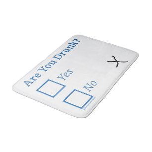 Tapete De Banheiro SlipperyJoe's You Bebado hammered caixas c