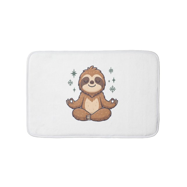 Tapete De Banheiro Sloth Yoga Sloth (frente)
