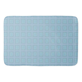 Tapete De Banheiro Small blue squares.