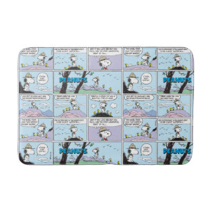 Tapete De Banheiro Snoopy e Amigos Ir Caminhando