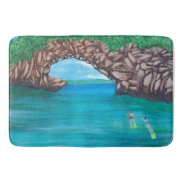 Tapete De Banheiro Snorkeling Wonderland 