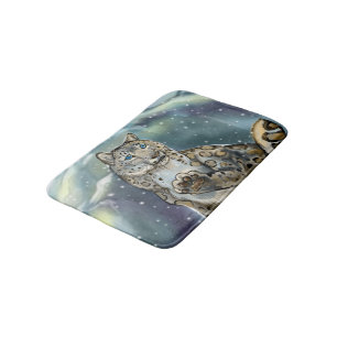 Tapete De Banheiro Snow Lepard