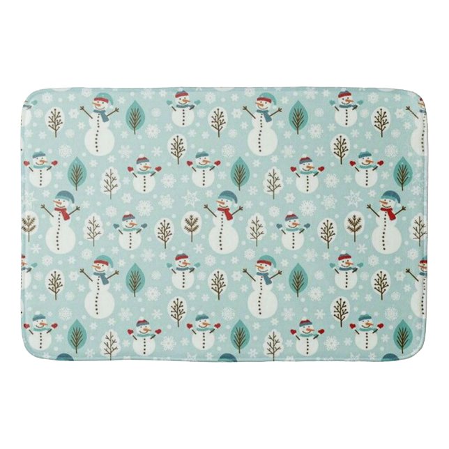 Tapete De Banheiro Snowman (Frente)