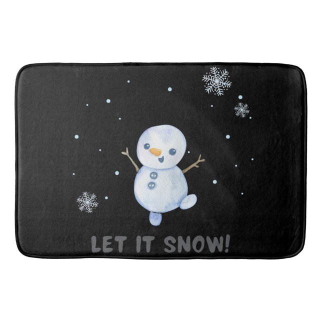 Tapete De Banheiro Snowman (Frente)