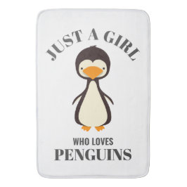 Tapete De Banheiro Só uma garota que ama Pinguins