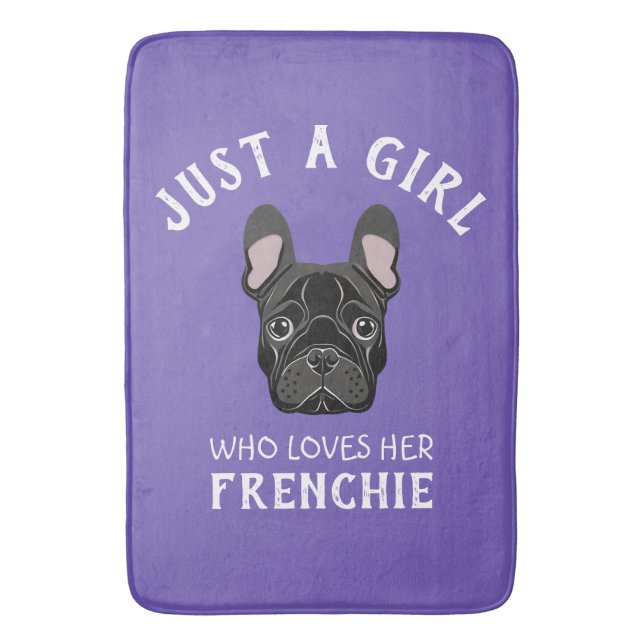 Tapete De Banheiro Só uma garota que ama seu francês (Frente Vertical)