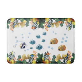 Tapete De Banheiro Sob O Mar