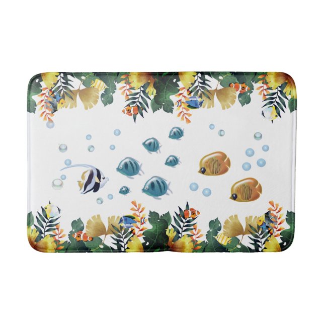 Tapete De Banheiro Sob O Mar (Frente)