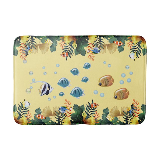 Tapete De Banheiro Sob O Mar (Frente)