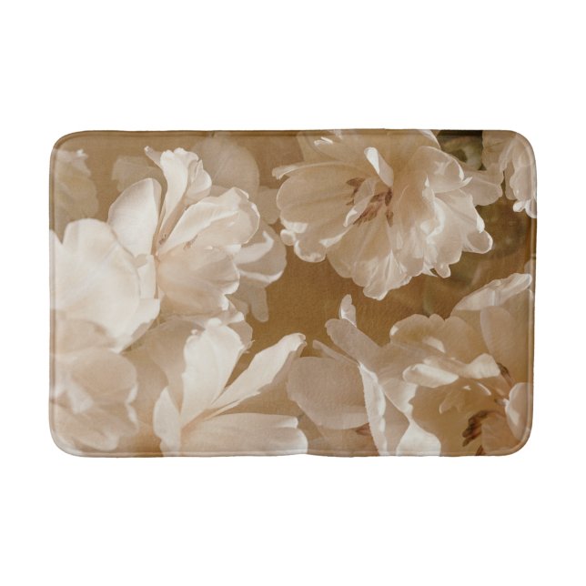 Tapete De Banheiro Sofisticado floral suave (Frente)
