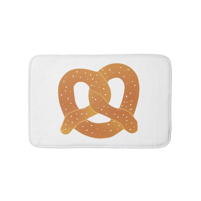 Tapete De Banheiro Soft Pretzel Divertido (frente)