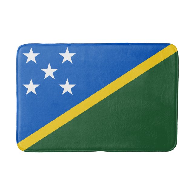 Tapete De Banheiro Solomon Islands Flag (Frente)
