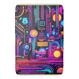 Tapete De Banheiro Sonhos de Neon Circuitry