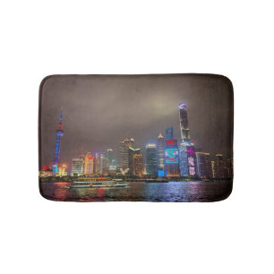 Tapete De Banheiro Sonhos Elétricos - Futurística Shanghai Skyline, A