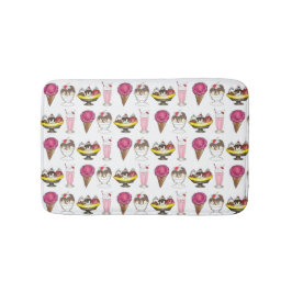 Tapete De Banheiro Sorvete Cone Sundae Shake Banana Split