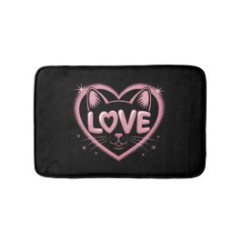 Tapete De Banheiro Sparkling Cat Love