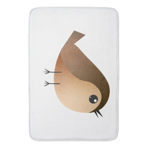 Tapete De Banheiro Sparrow Bird Cartoon