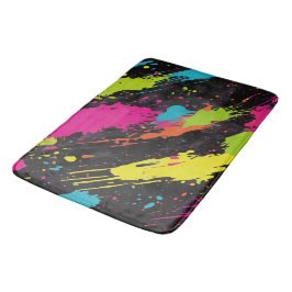 Tapete De Banheiro Splatter retrorreflector de cores neon