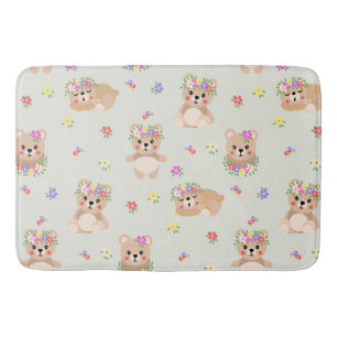 Tapete De Banheiro Spring teddy bear