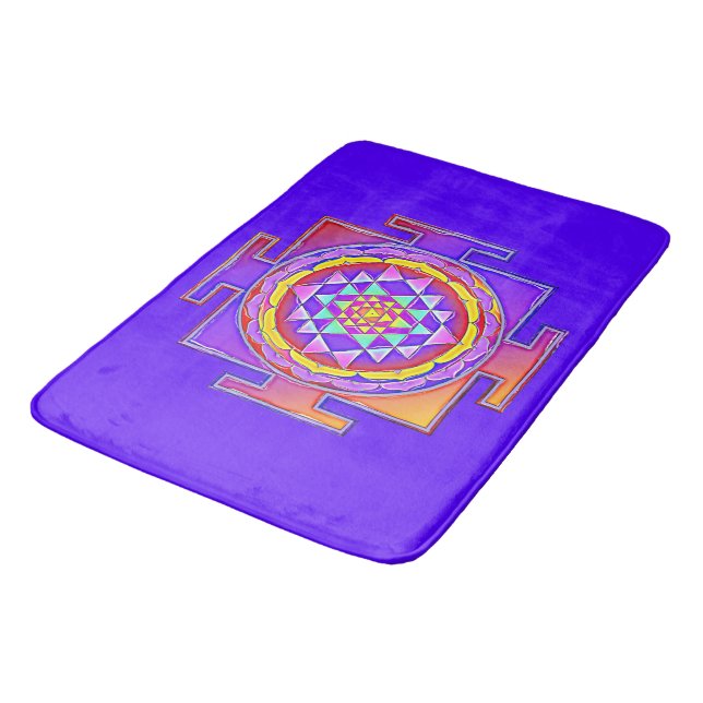 Tapete De Banheiro Sri Yantra - Símbolo hinduísmo Design 1 (Angulado)
