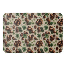 Tapete De Banheiro St. Patrick’s Day Coffee & Shamrock Pattern