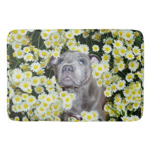 Tapete De Banheiro Staffordshire Bull Terrier Puppy, Memória Espuma