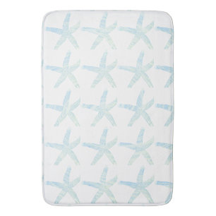 Tapete De Banheiro Starfish Coastal Beach Teal Blue Aqua Decor