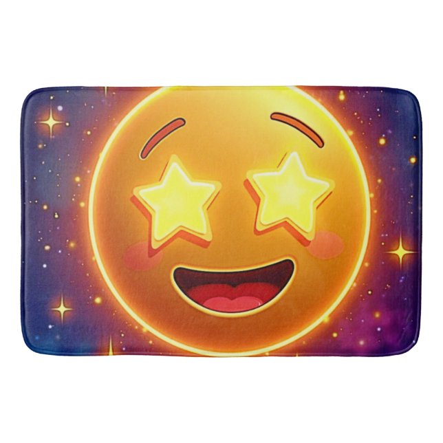 Tapete De Banheiro Starry Eyed Emoji Joy (Frente)