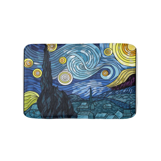 Tapete De Banheiro Starry Night:Bath Mat (frente)