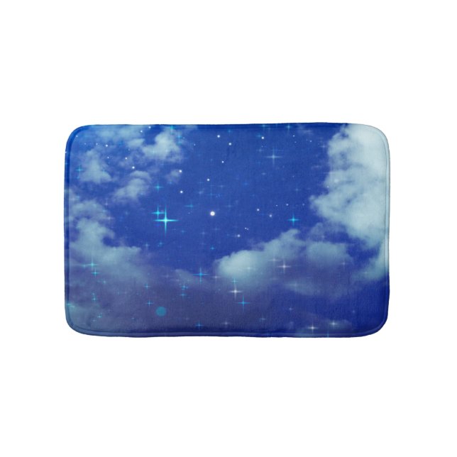 Tapete De Banheiro Starry Night Bath Mat | Celestial Memory Foam Rug (frente)