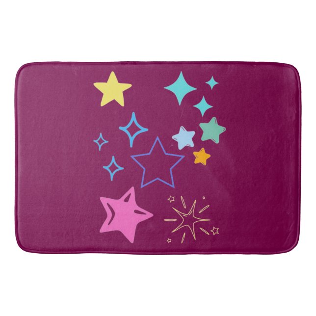 Tapete De Banheiro Stars Bath Mat (Frente)