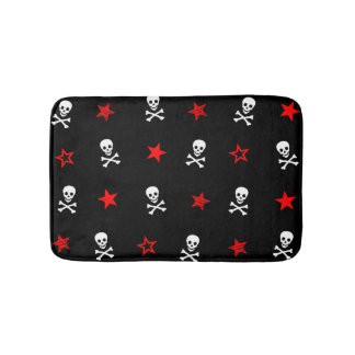 Tapete De Banheiro Stars, Skulls e Crossbones Bath Mat