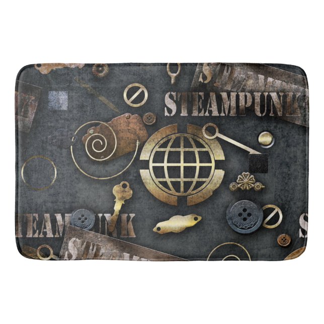 Tapete De Banheiro Steampunk, raspagem (Frente)