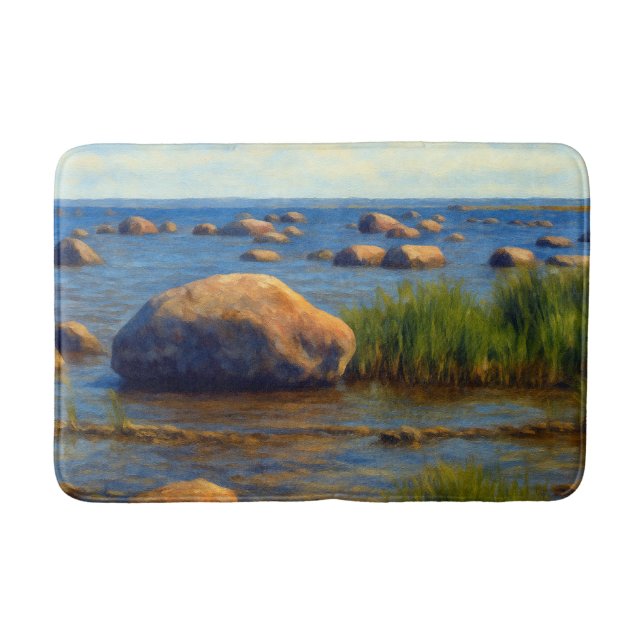 Tapete De Banheiro Stones of Vormsi (Frente)