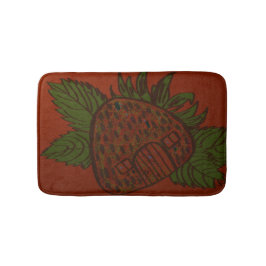 Tapete De Banheiro Strawberry Home Sweet Home