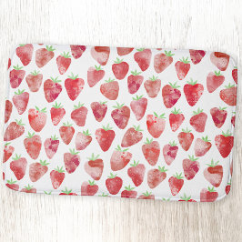 Tapete De Banheiro Strawberry Watercolor