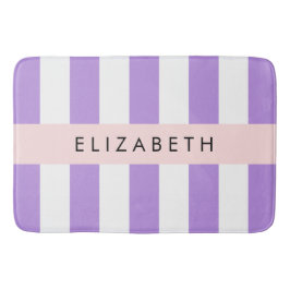 Tapete De Banheiro Stripes Roxas, Padrões Retirados, Linhas, Seu Nome