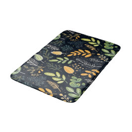 Tapete De Banheiro Stylish Green and Yellow Foliage Pattern 